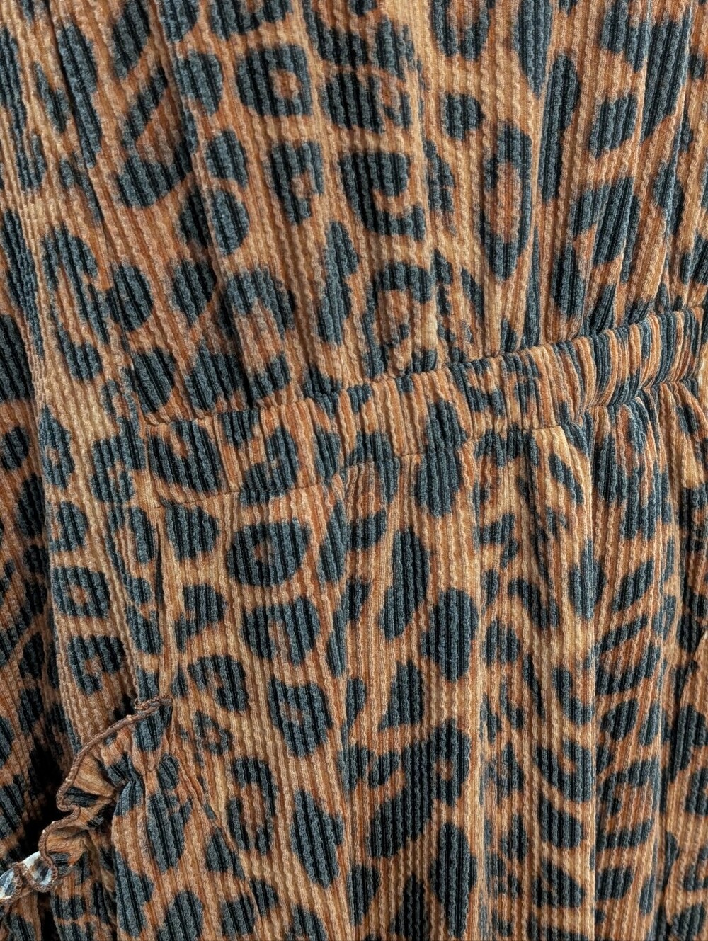 Leopard Ribbed Print Dress - Picture 3 of 6